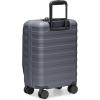 imageTravelers Choice Novia Top Opening Expandable Polycarbonate Luggage with Spinner Wheels Autumn Leaves 25Inch MediumSlate Blue