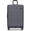 imageTravelers Choice Novia Top Opening Expandable Polycarbonate Luggage with Spinner Wheels Autumn Leaves 25Inch MediumSlate Blue