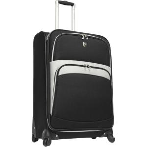 imageBeverly Hills Country Club Softside Expandable Spinner Luggage Black CheckedMedium 24InchBlack