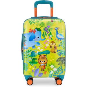 imageTravelers Choice Kids  JoJo the Bears Adventure CarryOn Luggage  20 Hard Shell Spinner Suitcase  Expandable with AirTag Pocket  Travel Suitcase for Boys amp Girls  Jungle