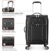 imageTravelers Choice Lares Softside Expandable Luggage with Spinner Wheels Purple 2 Piece Luggage SetBlack