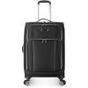 imageTravelers Choice Lares Softside Expandable Luggage with Spinner Wheels Purple 2 Piece Luggage SetBlack