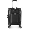 imageTravelers Choice Lares Softside Expandable Luggage with Spinner Wheels Purple 2 Piece Luggage SetBlack