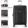 imageTravelers Choice Lares Softside Expandable Luggage with Spinner Wheels Purple 2 Piece Luggage SetBlack