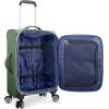 imageTravelers Choice Lares Softside Expandable Luggage with Spinner Wheels Purple 2 Piece Luggage SetGreen