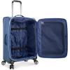 imageTravelers Choice Lares Softside Expandable Luggage with Spinner Wheels Purple 2 Piece Luggage SetNavy