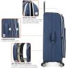 imageTravelers Choice Lares Softside Expandable Luggage with Spinner Wheels Purple 2 Piece Luggage SetNavy