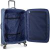 imageTravelers Choice Lares Softside Expandable Luggage with Spinner Wheels Purple 2 Piece Luggage SetNavy
