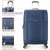 imageTravelers Choice Lares Softside Expandable Luggage with Spinner Wheels Purple 2 Piece Luggage SetNavy