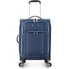 imageTravelers Choice Lares Softside Expandable Luggage with Spinner Wheels Purple 2 Piece Luggage SetNavy