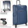 imageTravelers Choice Lares Softside Expandable Luggage with Spinner Wheels Purple 2 Piece Luggage SetNavy