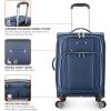 imageTravelers Choice Lares Softside Expandable Luggage with Spinner Wheels Purple 2 Piece Luggage SetNavy