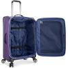 imageTravelers Choice Lares Softside Expandable Luggage with Spinner Wheels Purple 2 Piece Luggage SetPurple
