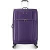 imageTravelers Choice Lares Softside Expandable Luggage with Spinner Wheels Purple 2 Piece Luggage SetPurple