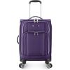 imageTravelers Choice Lares Softside Expandable Luggage with Spinner Wheels Purple 2 Piece Luggage SetPurple