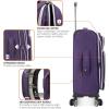 imageTravelers Choice Lares Softside Expandable Luggage with Spinner Wheels Purple 2 Piece Luggage SetPurple