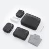 imageTravelers Choice Cloverland Packing Cubes 5Piece Set Light BeigeBlack