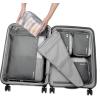 imageTravelers Choice Cloverland Packing Cubes 5Piece Set Light BeigeDark Gray