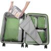 imageTravelers Choice Cloverland Packing Cubes 5Piece Set Light BeigeSage Green