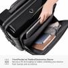 imageTravelers Choice Edinburgh II Hardside Luggage with Spinner Wheels TSA Lock Black 16Inch MiniBlack