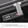 imageTravelers Choice Edinburgh II Hardside Luggage with Spinner Wheels TSA Lock Black 16Inch MiniBlack