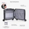 imageTravelers Choice Edinburgh II Hardside Luggage with Spinner Wheels TSA Lock Black 16Inch MiniBlack