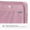 imageTravelers Choice Edinburgh II Hardside Luggage with Spinner Wheels TSA Lock Black 16Inch MiniMuted Pink