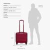 imageTravelers Choice Edinburgh II Hardside Luggage with Spinner Wheels TSA Lock Black 16Inch MiniRed