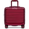 imageTravelers Choice Edinburgh II Hardside Luggage with Spinner Wheels TSA Lock Black 16Inch MiniRed