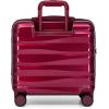 imageTravelers Choice Edinburgh II Hardside Luggage with Spinner Wheels TSA Lock Black 16Inch MiniRed