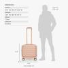 imageTravelers Choice Edinburgh II Hardside Luggage with Spinner Wheels TSA Lock Black 16Inch MiniSand