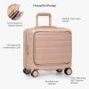 imageTravelers Choice Edinburgh II Hardside Luggage with Spinner Wheels TSA Lock Black 16Inch MiniSand