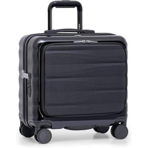 imageTravelers Choice Edinburgh II Hardside Luggage with Spinner Wheels TSA Lock Black 16Inch MiniBlack