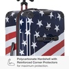 image:imageTravelers Choice Maxporter II Polycarbonate Hardside Trunk with Spinner Wheels Green 28Inch Medium TrunkAmerican Flag