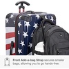image:imageTravelers Choice Maxporter II Polycarbonate Hardside Trunk with Spinner Wheels Green 28Inch Medium TrunkAmerican Flag