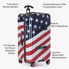 image:imageTravelers Choice Maxporter II Polycarbonate Hardside Trunk with Spinner Wheels Green 28Inch Medium TrunkAmerican Flag