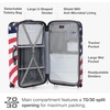 image:imageTravelers Choice Maxporter II Polycarbonate Hardside Trunk with Spinner Wheels Green 28Inch Medium TrunkAmerican Flag