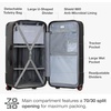 image:imageTravelers Choice Maxporter II Polycarbonate Hardside Trunk with Spinner Wheels Green 28Inch Medium TrunkBlack