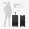 image:imageTravelers Choice Maxporter II Polycarbonate Hardside Trunk with Spinner Wheels Green 28Inch Medium TrunkBlack