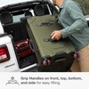 image:imageTravelers Choice Maxporter II Polycarbonate Hardside Trunk with Spinner Wheels Green 28Inch Medium TrunkDark Green