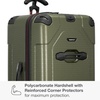 image:imageTravelers Choice Maxporter II Polycarbonate Hardside Trunk with Spinner Wheels Green 28Inch Medium TrunkDark Green