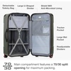 image:imageTravelers Choice Maxporter II Polycarbonate Hardside Trunk with Spinner Wheels Green 28Inch Medium TrunkDark Green