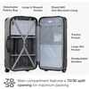 image:imageTravelers Choice Maxporter II Polycarbonate Hardside Trunk with Spinner Wheels Green 28Inch Medium TrunkGray