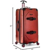 image:imageTravelers Choice Maxporter II Polycarbonate Hardside Trunk with Spinner Wheels Green 28Inch Medium TrunkRed