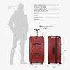 image:imageTravelers Choice Maxporter II Polycarbonate Hardside Trunk with Spinner Wheels Green 28Inch Medium TrunkRed