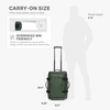 image:imageTravelers Choice Softside Upright Wheeled Duffel BagDark Green