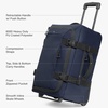 image:imageTravelers Choice Softside Upright Wheeled Duffel BagSmolder Blue